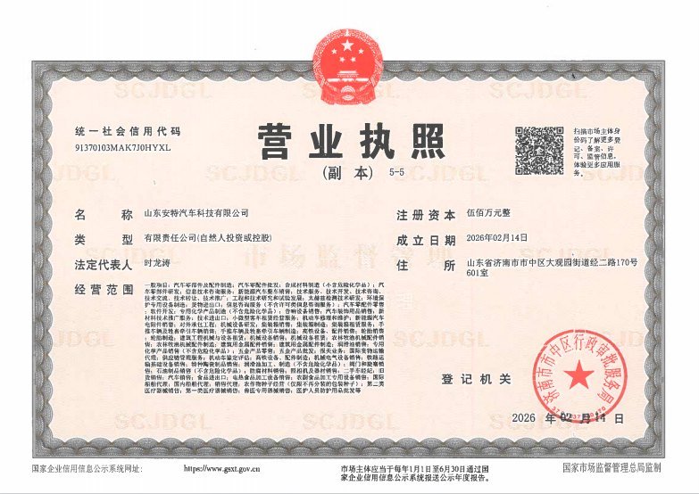 Business License — ANTE
